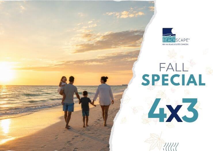Especial de Outono – 4ª Noite Grátis Beachscape Kin Ha Villas & Suites Cancún Especial de Outono – 4ª Noite Grátis Beachscape Kin Ha Villas & Suites Cancún