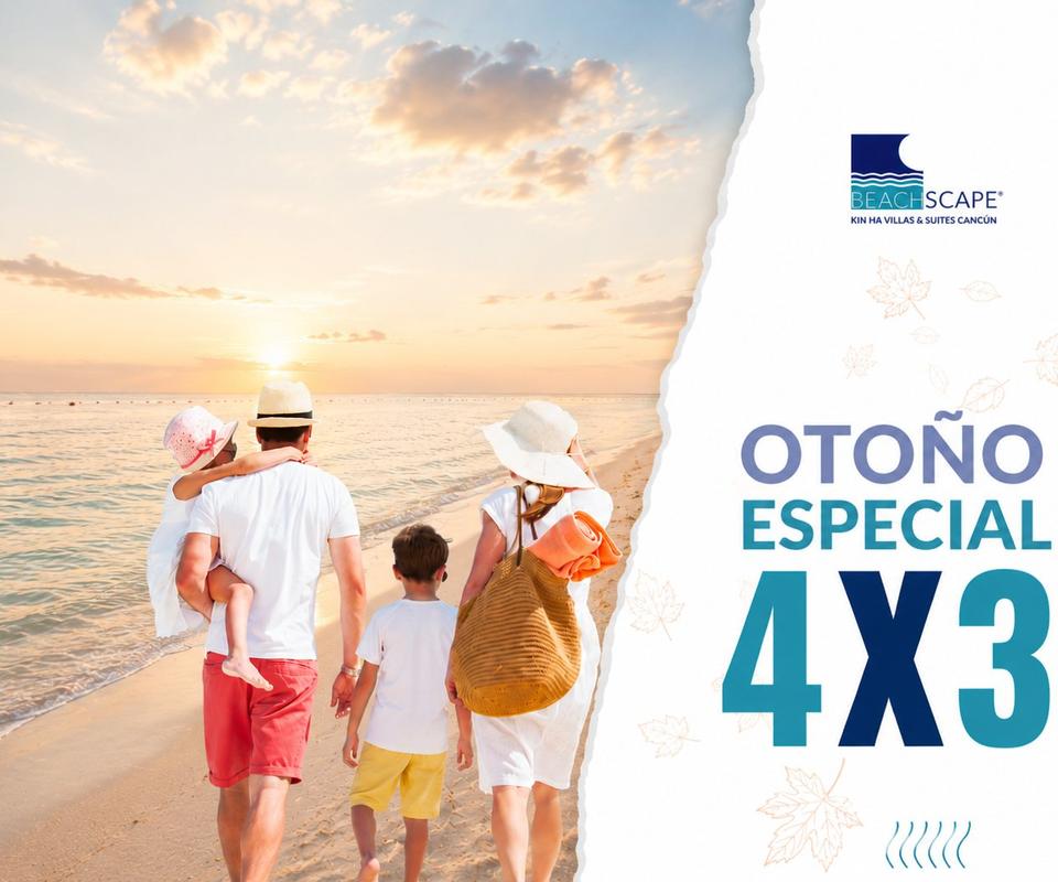 Especial de Outono – 4ª Noite Grátis Beachscape Kin Ha Villas & Suites Cancún Especial de Outono – 4ª Noite Grátis Beachscape Kin Ha Villas & Suites Cancún