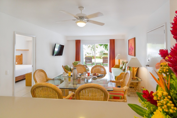 Sala de estar Beachscape Kin Ha Villas & Suites Cancún